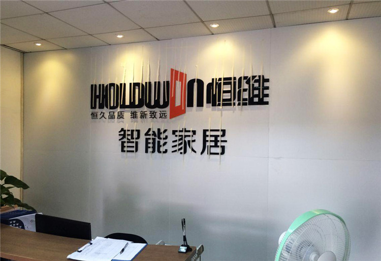 （恒維 智能家居）（亞克力烤漆字 形象墻）