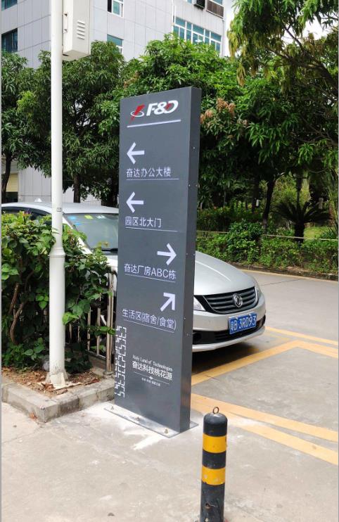 奮達科技指示牌展示